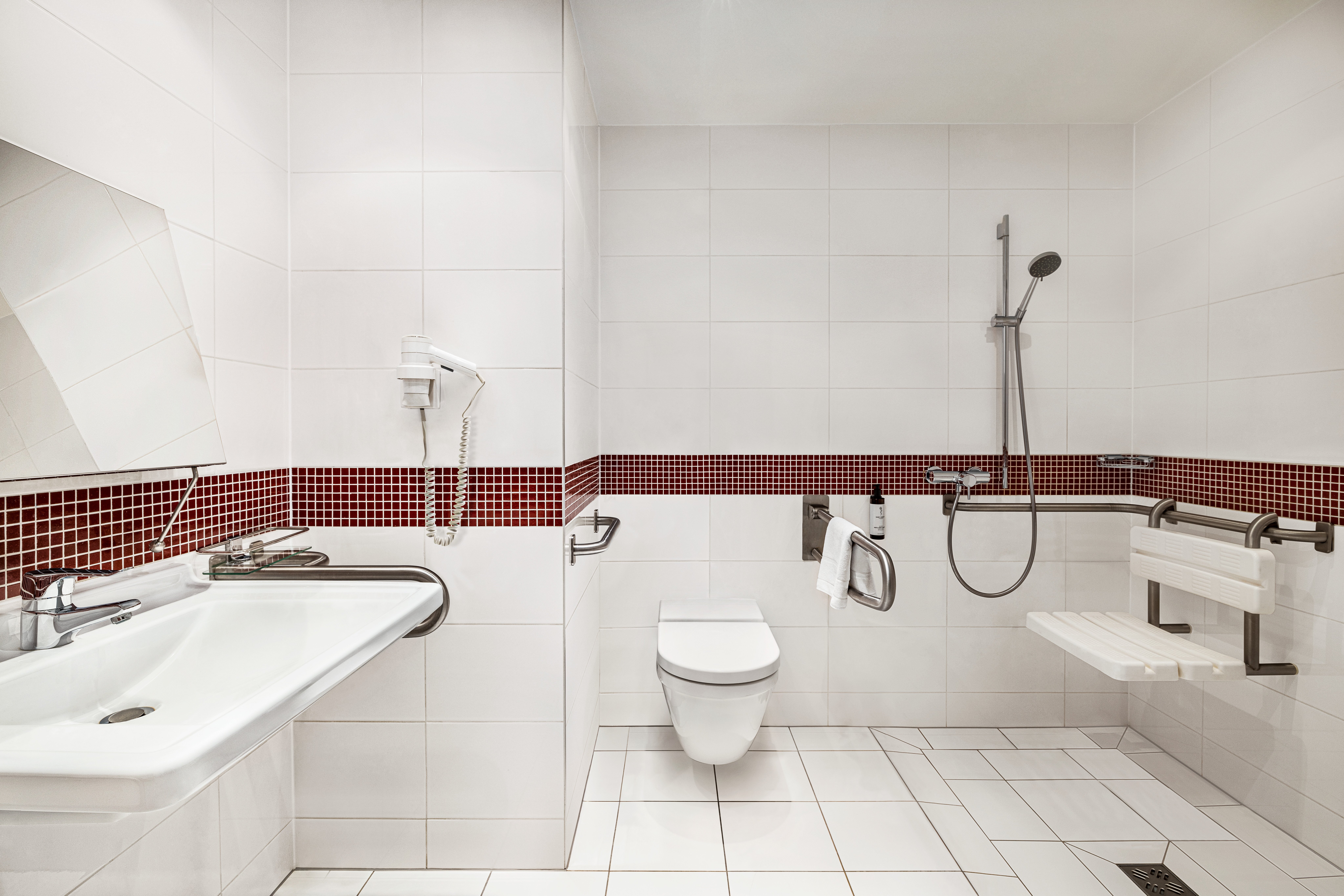 Vienna_House_Easy_by_Wyndham_Katowice_Accessible_Bathroom_Roll_in_Shower 